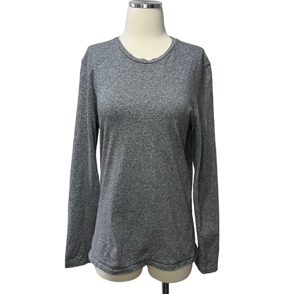 Everlane Women's Shirt Size S Gray Long Sleeve Cotton Stretch Pullover